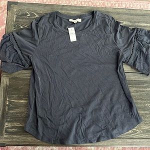 Loft blouse t shirt material